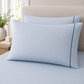400 Thread Count 100% Organic Cotton Merrow Design Pearl Blue – Navy Premium Bedsheet King Size
