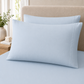 400 Thread Count 100% Organic Cotton Fagoting Style Pearl Blue Premium Bedsheet King Size