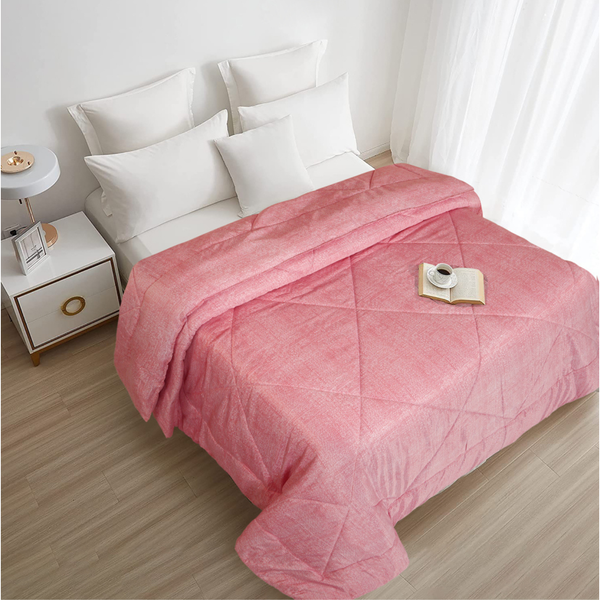 Pink Solid Comforter – 1 Piece