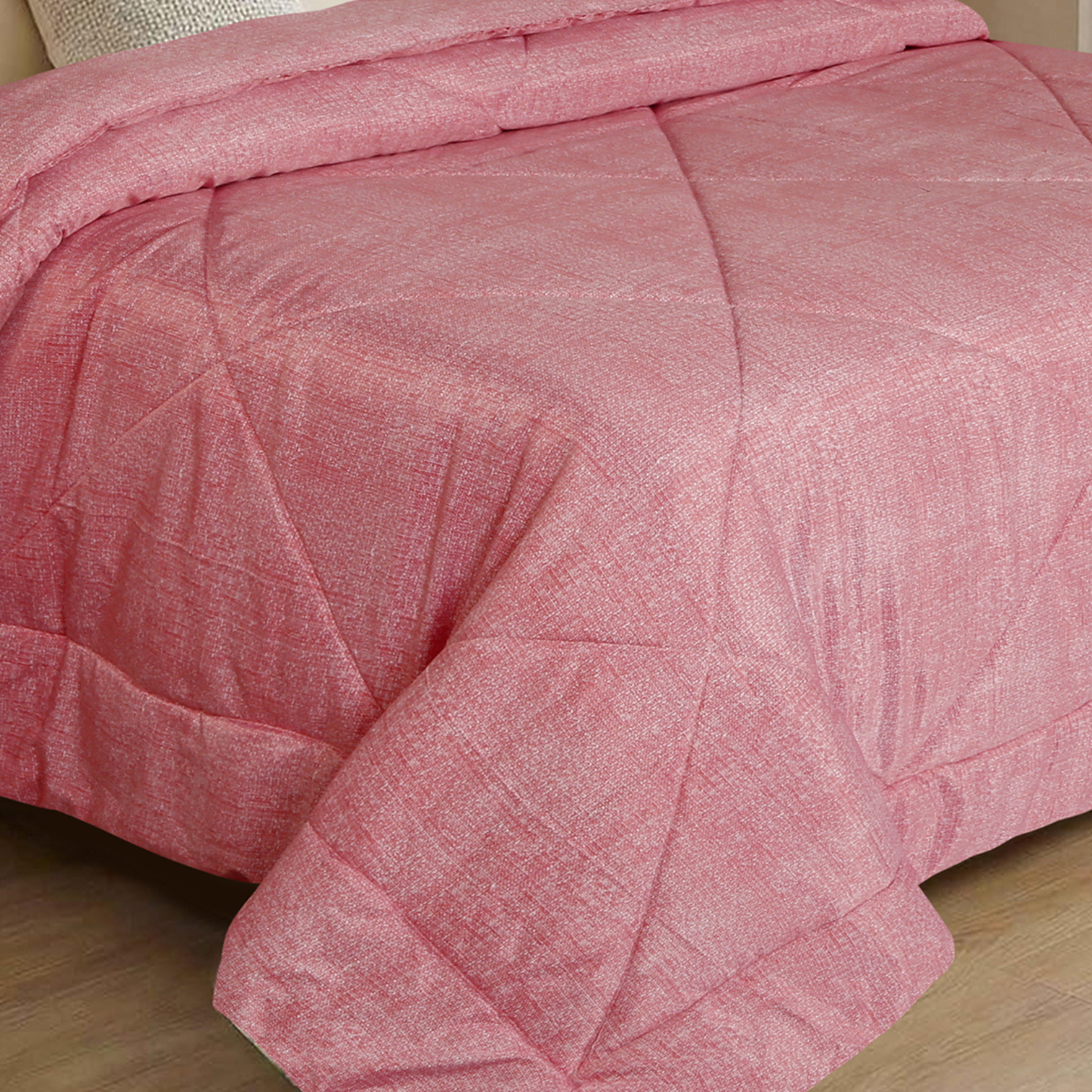 Pink Solid Comforter – 1 Piece