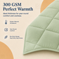 Solid Sage Microfiber Comforter – 300 GSM All-Season AC Comforter & Blanket