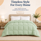 Solid Sage Microfiber Comforter – 300 GSM All-Season AC Comforter & Blanket