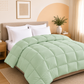 Solid Sage Microfiber Comforter – 300 GSM All-Season AC Comforter & Blanket