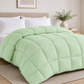 Solid Sage Microfiber Comforter – 220 GSM All-Season AC Comforter & Blanket