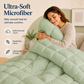 Solid Sage Microfiber Comforter – 300 GSM All-Season AC Comforter & Blanket