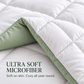 300 GSM Reversible Microfiber Sage And White Blue Comforter – Double Bed | Soft, Fluffy & All-Season