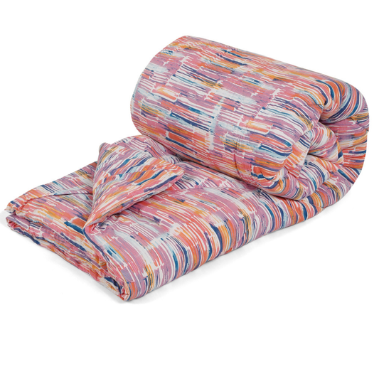 Multicolor Abstract Printed Comforter – 1 Piece