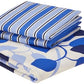Blue Leaf Printed Queen Flat Bedsheet with 2 Pillow Covers