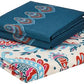Paisley Printed Queen Flat Bedsheet with 2 Pillow Covers