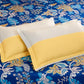 Blue Floral Printed Queen Flat Bedsheet with 2 Pillow Covers