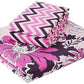 Pink Floral Printed Queen Flat Bedsheet with 2 Pillow Covers