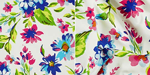 Multicolor Floral Printed Queen Flat Bedsheet with 2 Pillow Covers