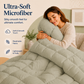Solid Warm Grey Microfiber Comforter – 300 GSM All-Season AC Comforter & Blanket