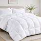 Solid White Microfiber Comforter – 220 GSM All-Season AC Comforter & Blanket