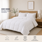 Solid White Microfiber Comforter – 220 GSM All-Season AC Comforter & Blanket