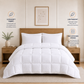 Solid White Microfiber Comforter – 220 GSM All-Season AC Comforter & Blanket