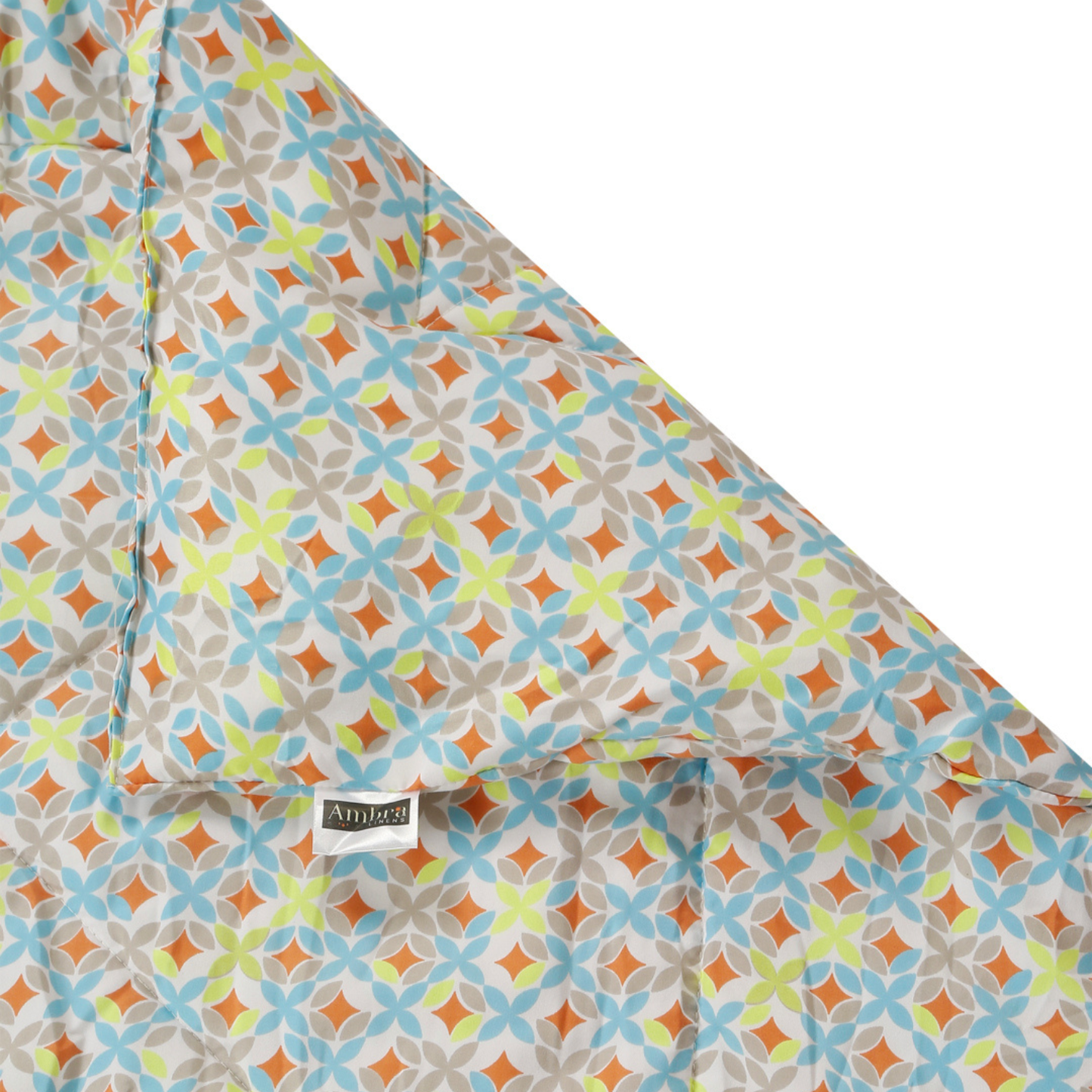 Yellow & Orange Geometric Printed Comforter – 1 Piece