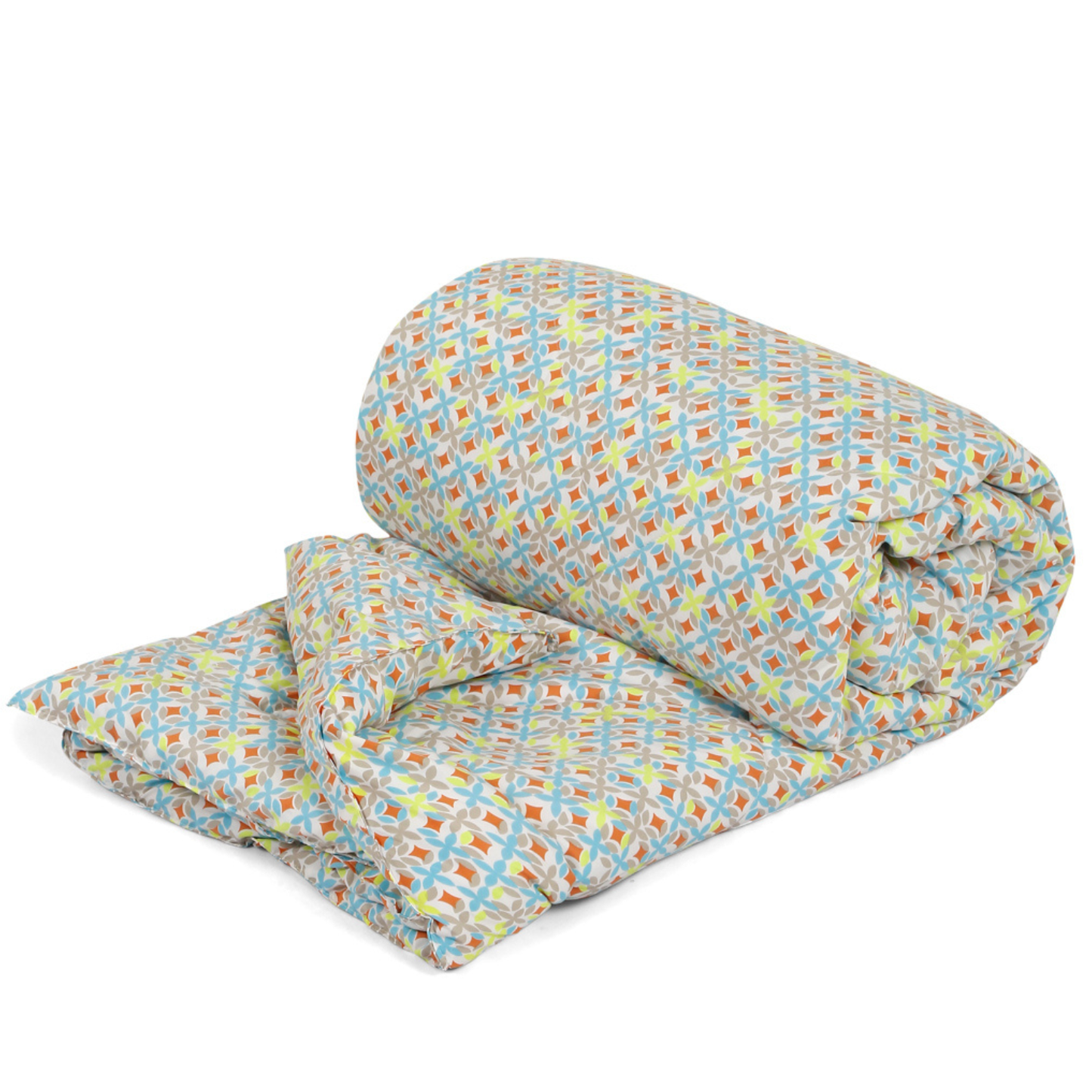 Yellow & Orange Geometric Printed Comforter – 1 Piece