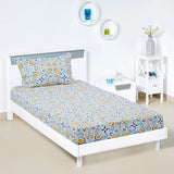 Abstract Printed Single Bedsheet with 1 Pillow Cover
