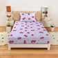 Cartoon Car Theme Cotton Bedsheet For Kids with Pillow Cover