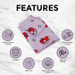 Cartoon Car Theme Cotton Bedsheet For Kids with Pillow Cover