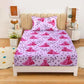 Cute Fairytale Theme Princess Print Kids Bedsheet with Pillow Cover