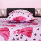 Cute Fairytale Theme Princess Print Kids Bedsheet with Pillow Cover