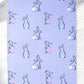 Cute Bunny Print Kids Bedsheet with Pillow Cover