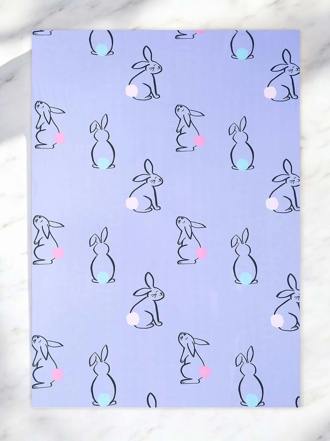 Cute Bunny Print Kids Bedsheet with Pillow Cover