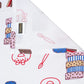 Doodle Blue Kids Cotton Bedsheet with Pillow Cover