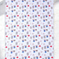 Doodle Blue Kids Cotton Bedsheet with Pillow Cover