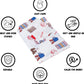 Doodle Blue Kids Cotton Bedsheet with Pillow Cover