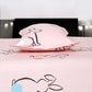 Cute Bunny Print Kids Bedsheet with Pillow Cover
