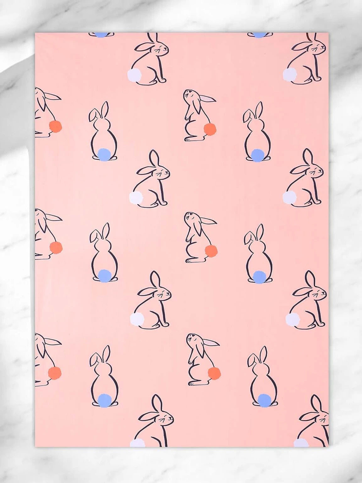Cute Bunny Print Kids Bedsheet with Pillow Cover