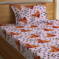 Cute Fairytale Theme Princess Print Kids Bedsheet with Pillow Cover